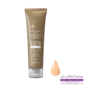 کرم ضد آفتاب سینره SPF50 رنگی