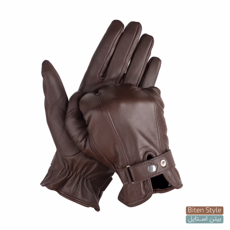 دستکش چرم مردانه مدل آرسام