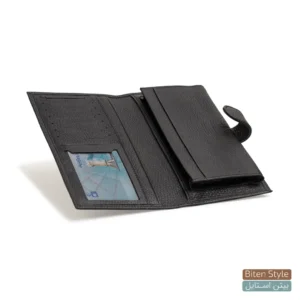 کیف پول کتی چرم طبیعی مردانه